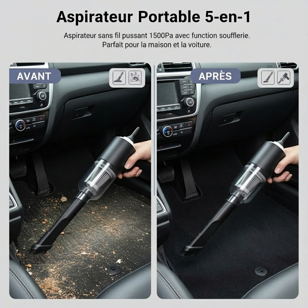 Portable Small Vacuum Cleaner For Multi Purpose Vehicles Small Household Pump Handheld Car Vacuum Cleaner