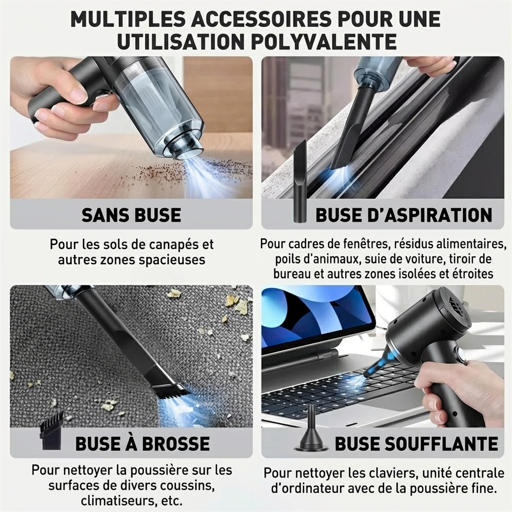 Portable Small Vacuum Cleaner For Multi Purpose Vehicles Small Household Pump Handheld Car Vacuum Cleaner